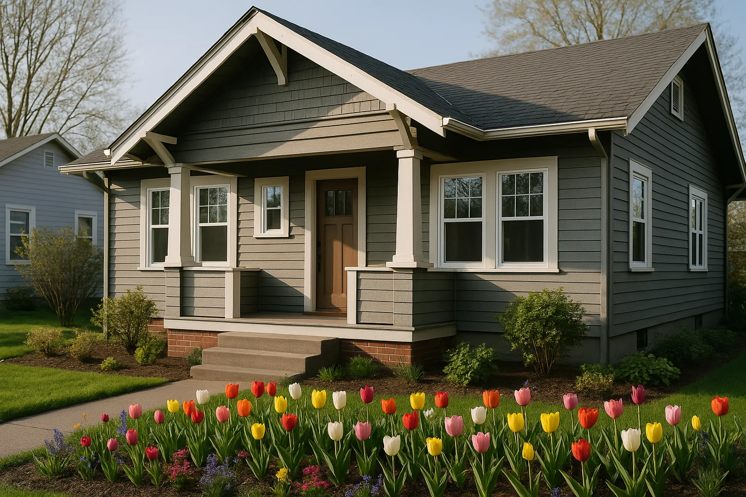 New energy efficient windows on an older Woodburn home